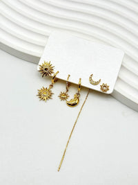 SET DI ORECCHINI SOLE & LUNA